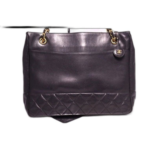 Chanel Quilted Leather Chain Tote