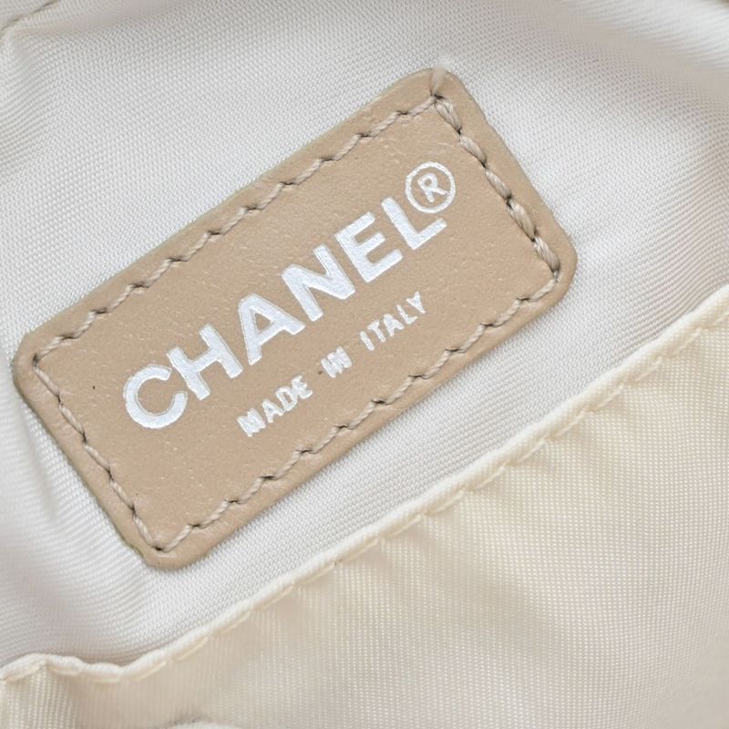 Chanel New Travel Line CC Pouch Beige 64ka682