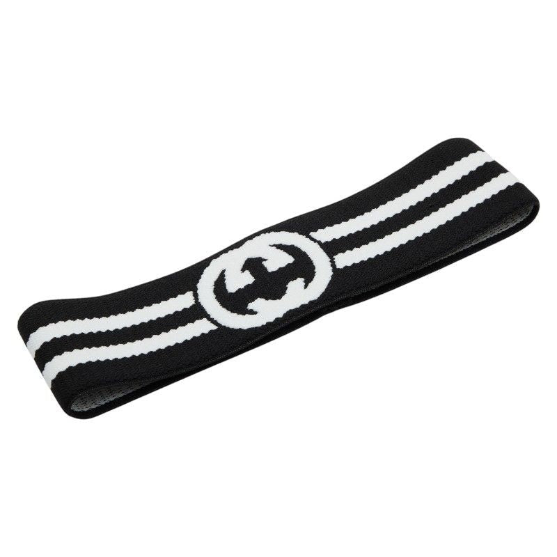 Gucci Interlocking G Stripe Headband Hair Accessory Size M 57 cm