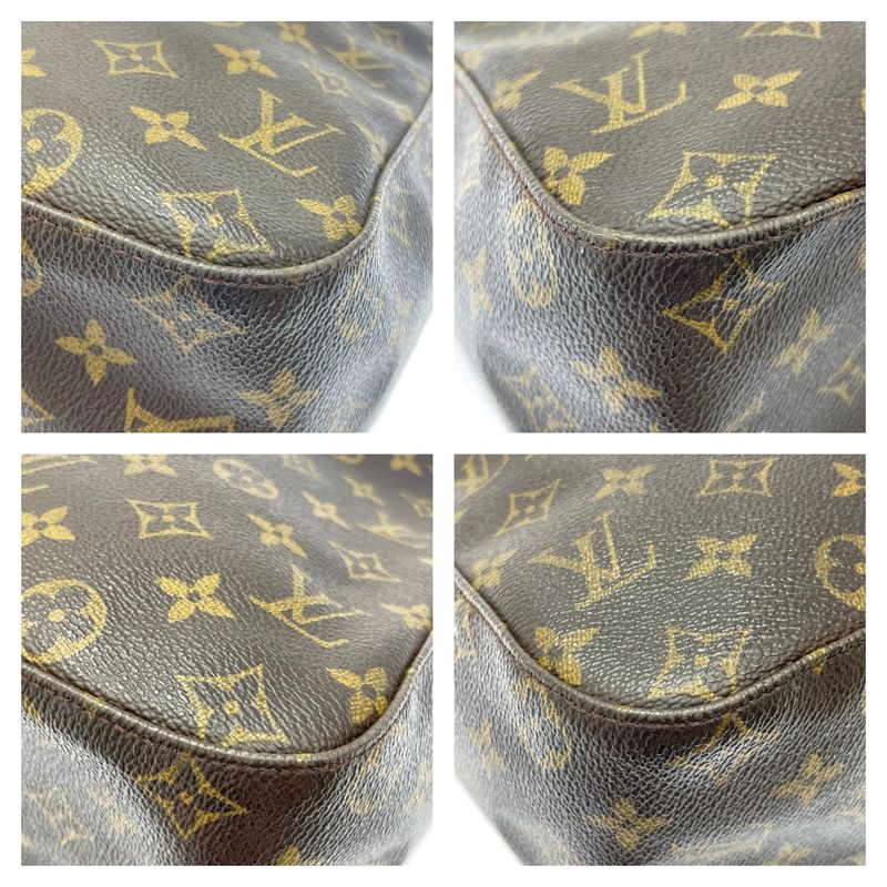 Louis Vuitton M51145 Monogram PVC Looping GM Shoulder Bag Brown 333551 Shoulder