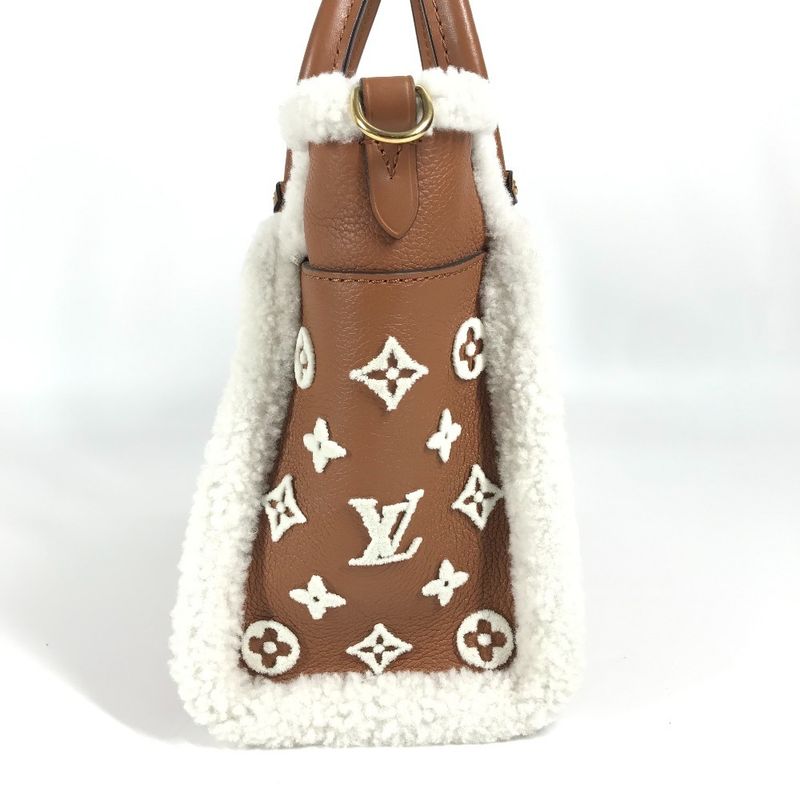 Louis Vuitton Handbag On My Side PM On My Side PM M58918 Leather Camel Brown