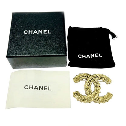Chanel GP A11a Coco Mark Brooch Ladies Gold 351240 Brooch