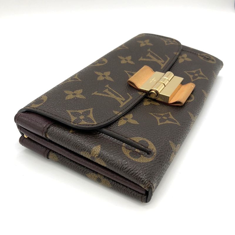 Louis Vuitton M60362 Portefeuille Elysee Long Wallet Brown Monogram Canvas/leath