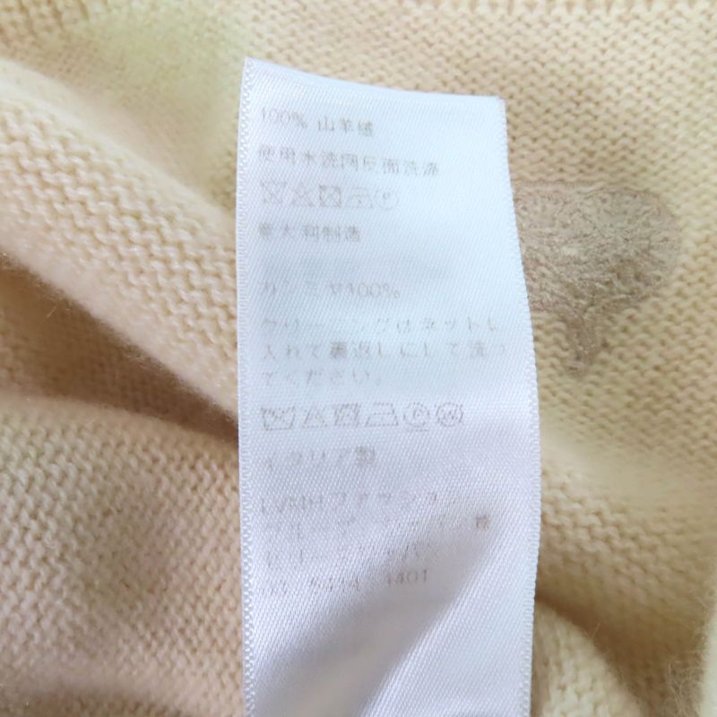 Celine 2a20o152i 100% Cashmere Salky Embroidered Crew Neck Long Sleeve Sweater