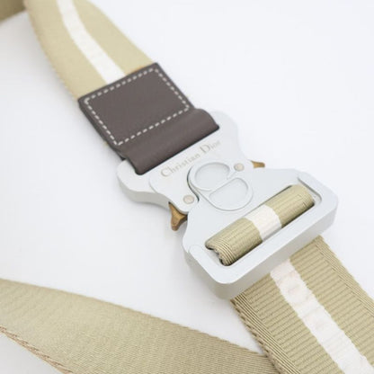 Christian DIOR Saddle Body Bag Leather Dark Navy