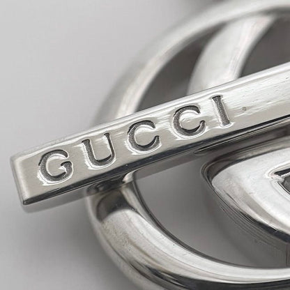 Gucci Necklace Silver Interlocking Polished Ag