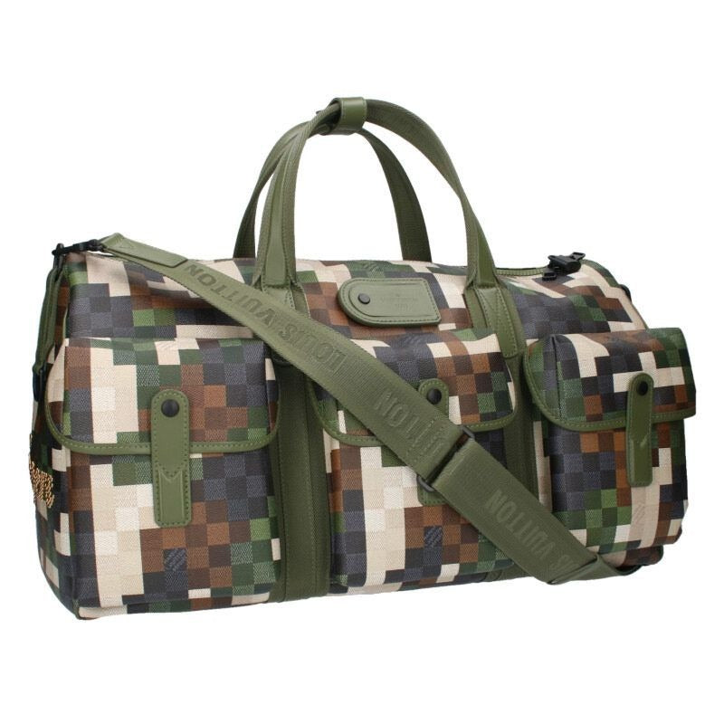 Louis Vuitton Keepall 55 Damoflageleather Boston Bag