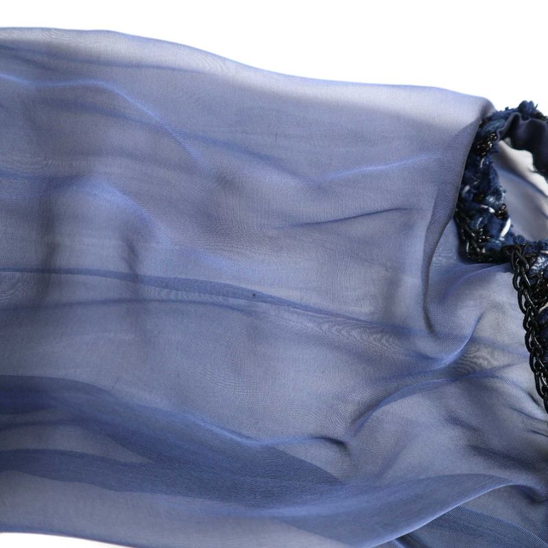 Chanel Tweed Sheer Combination Half Zip Blouse Shirt and Dress Setup P45591w0525