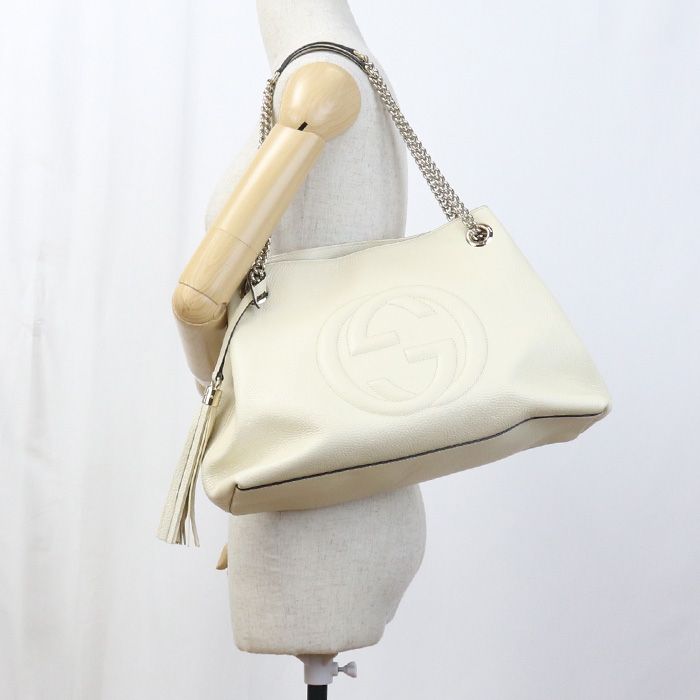 Gucci Chain Shoulder Bag Soho Gu90132 Shoulder Bag Leather Chain Shoulder Bag