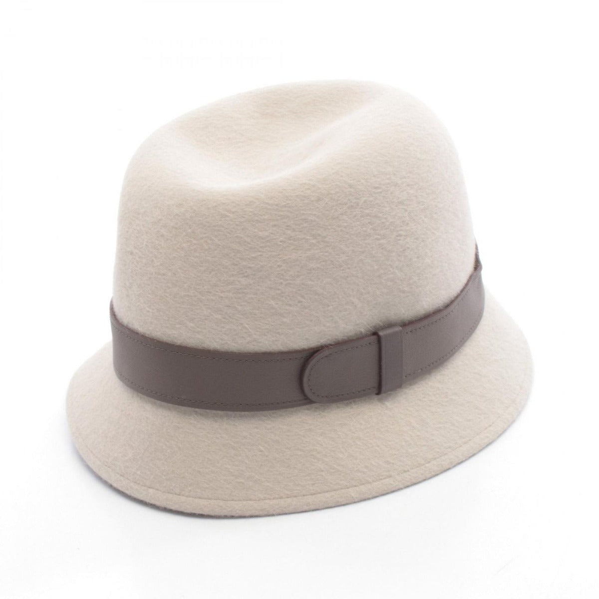 Hermes Hat Gray Leather — view 2