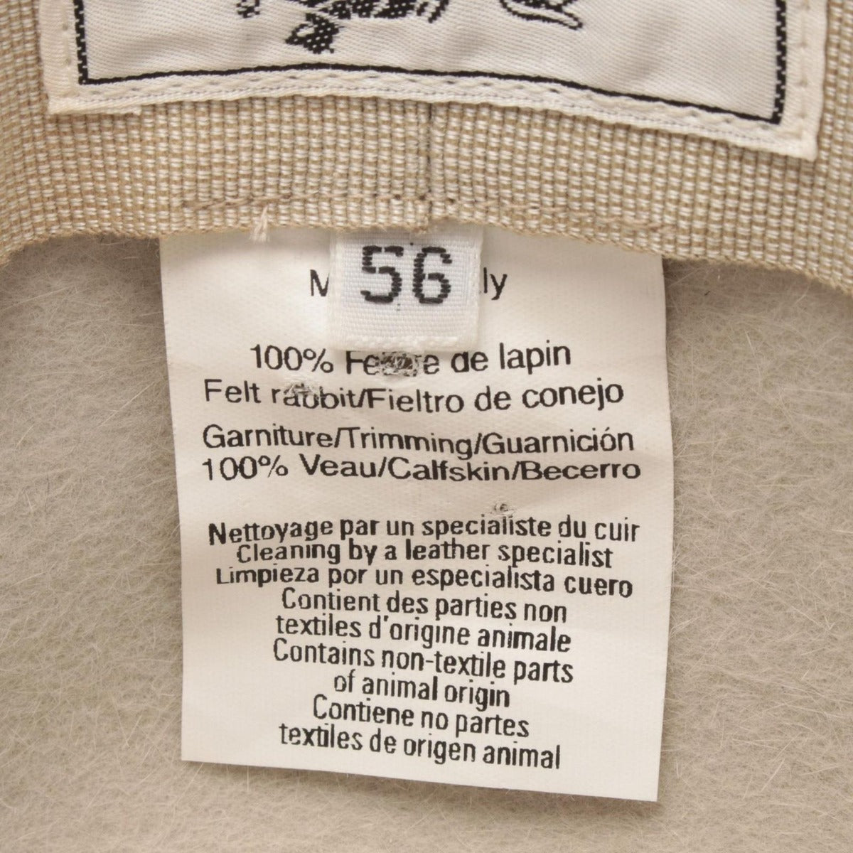 Hermes Hat Gray Leather — view 5