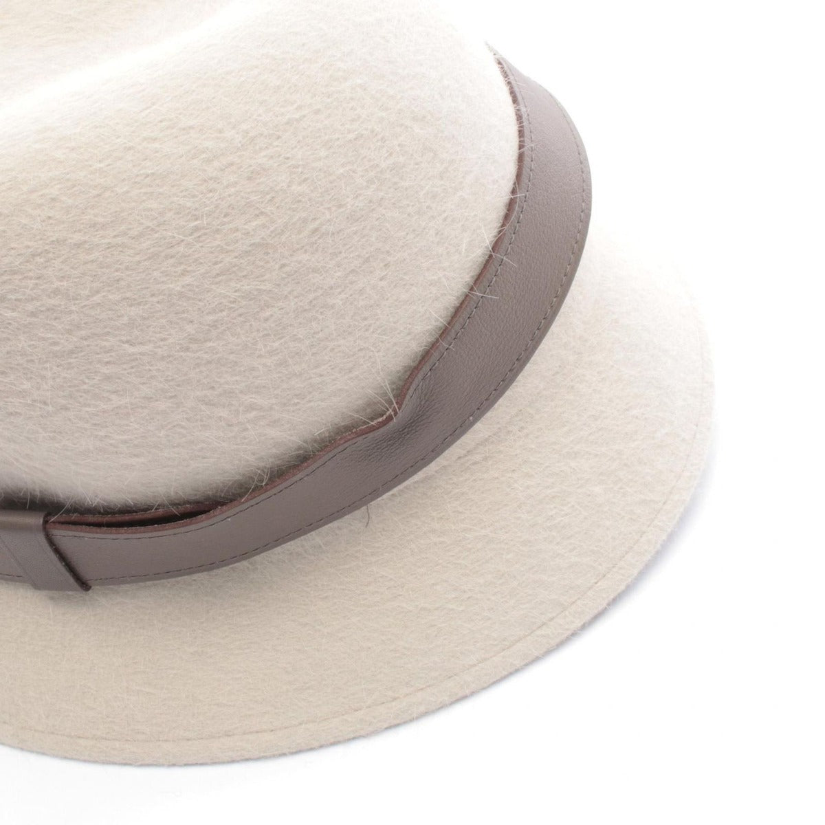 Hermes Hat Gray Leather — view 9