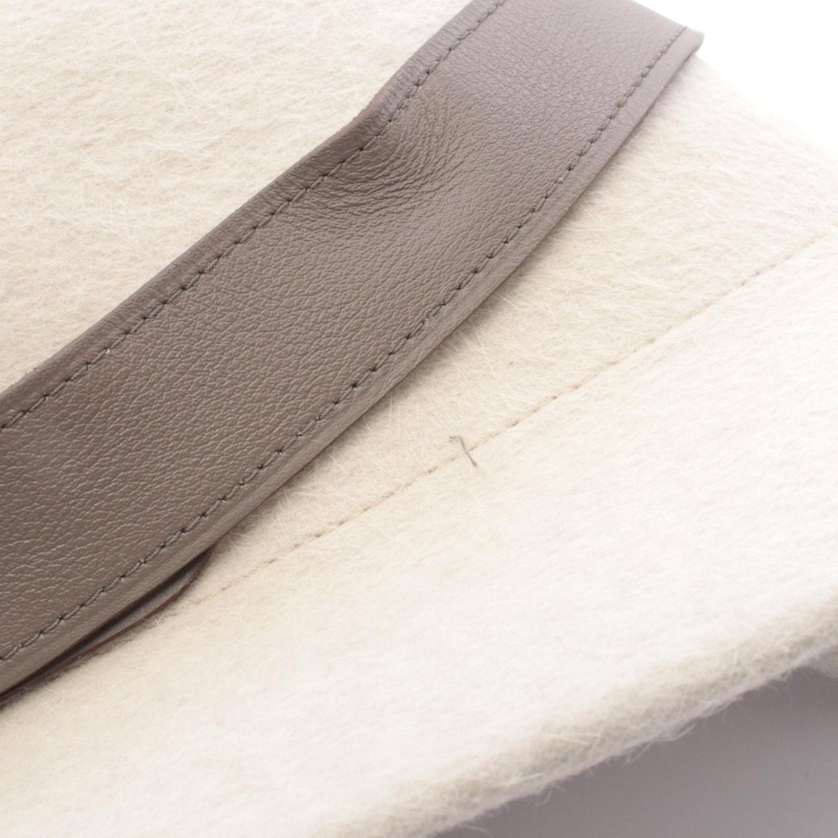 Hermes Hat Gray Leather — view 10