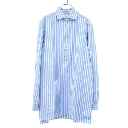 Gucci Striped Pullover Long Shirt Blue 44 Sweater