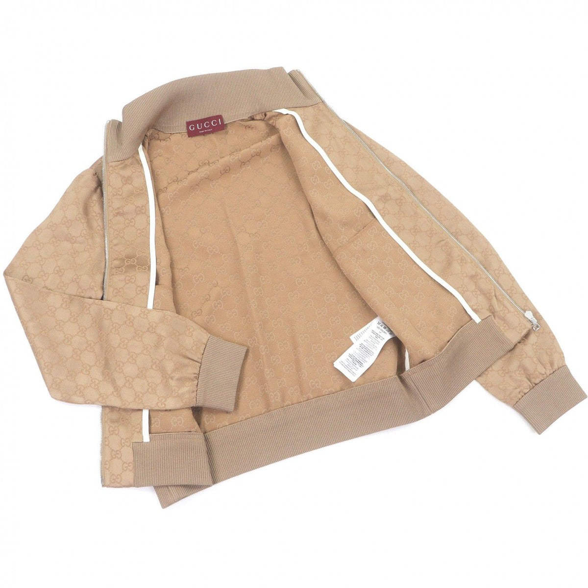 Gucci GG Jacquard Zip Jacket Logo All Over Pattern Truck — view 3