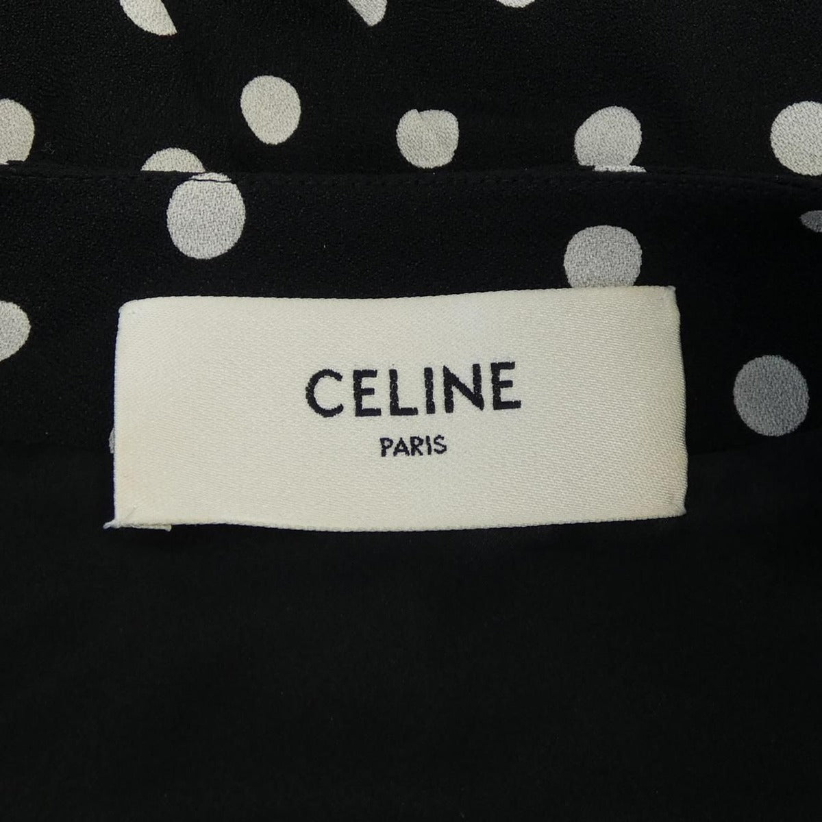Celine Dress Black 34 White Dot — view 4