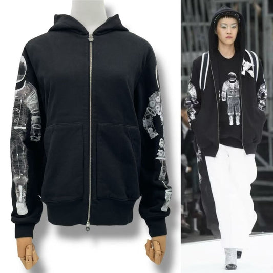 Chanel Hoodie Astronaut CC Logo White Black