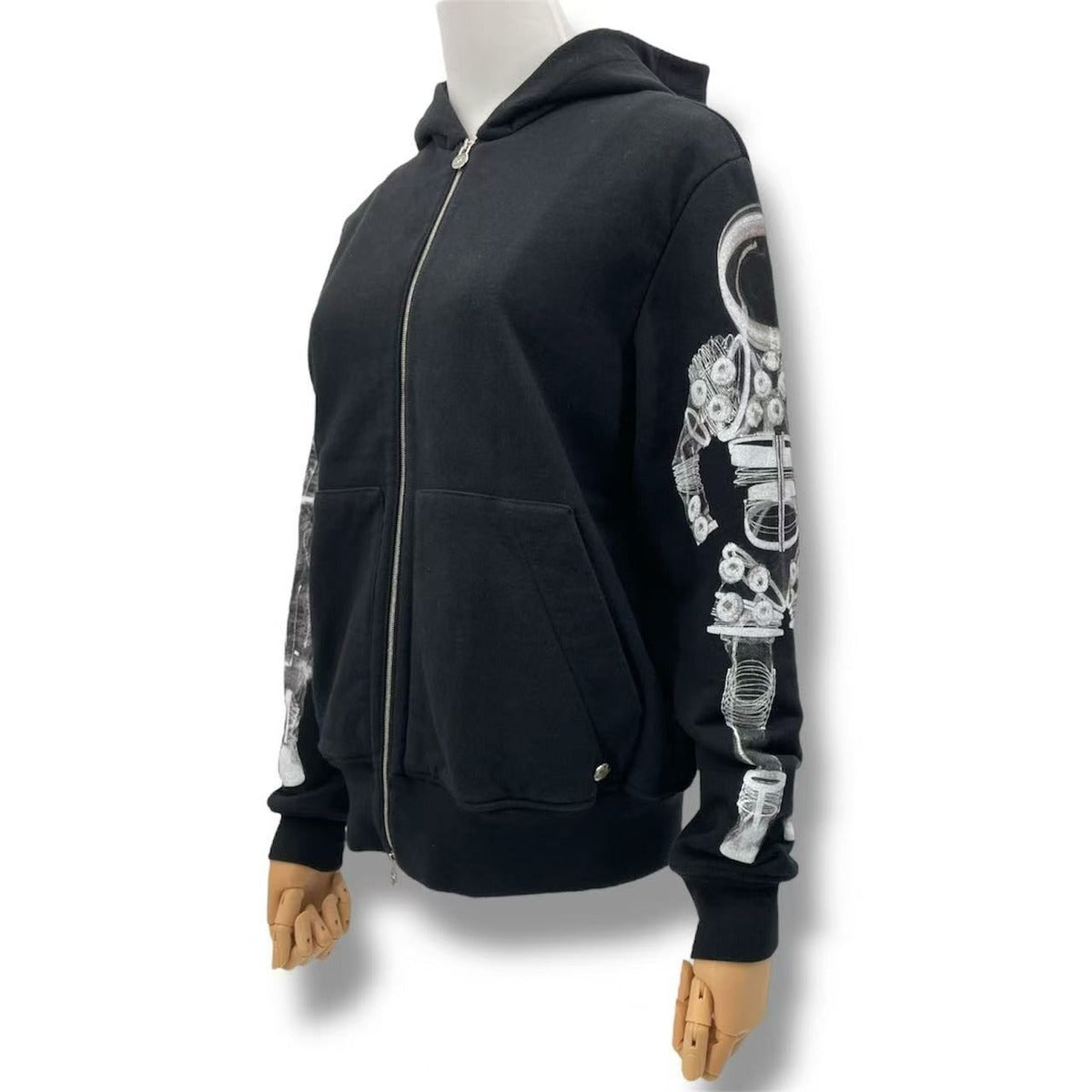 Chanel Hoodie Astronaut CC Logo White Black — view 2