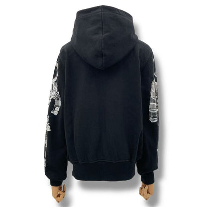 Chanel Hoodie Astronaut CC Logo White Black — view 3