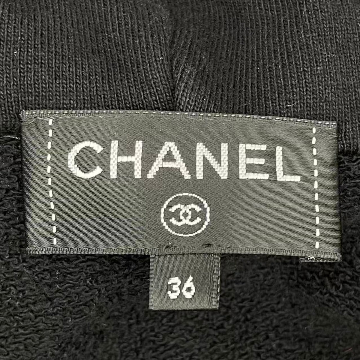 Chanel Hoodie Astronaut CC Logo White Black — view 7
