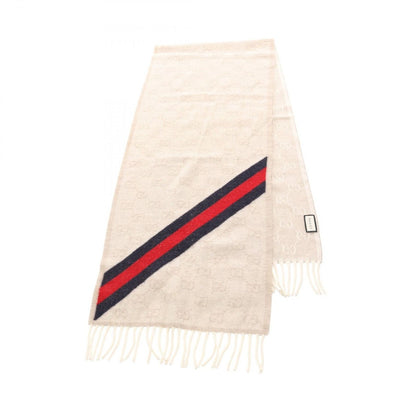 Gucci Muffler GG Pattern Wool B Scarf