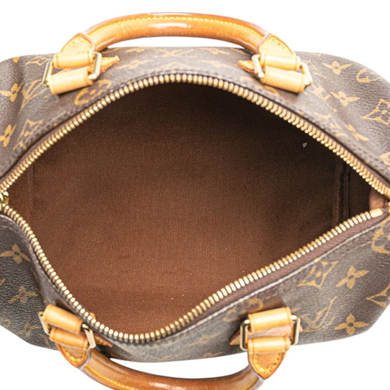 Louis Vuitton Monogram Speedy 25 Mini Boston Bag Handbag M41528 Brown PVC