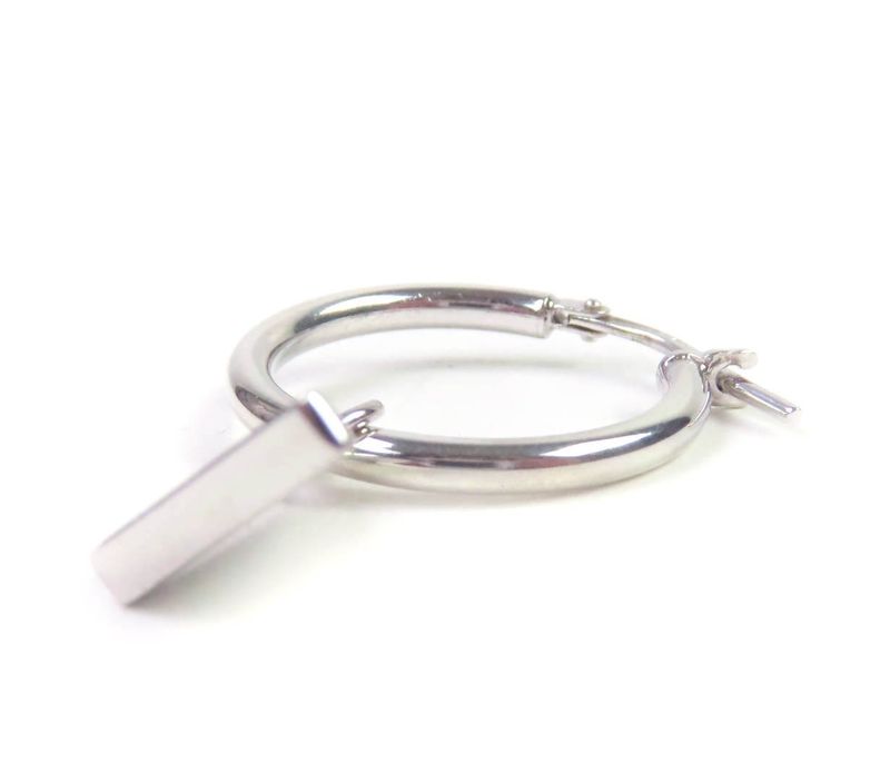 Prada 2jo750 Symbol Pendant Earrings Ag925 Current 2 Pieces Set Triangle Logo