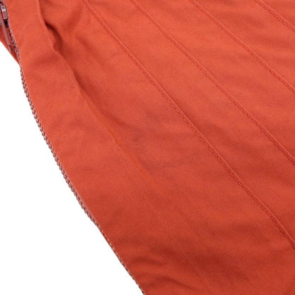 Saint Laurent Paris 80's Vintage Archive Cotton Pleated Long Skirt Red 44 Rare