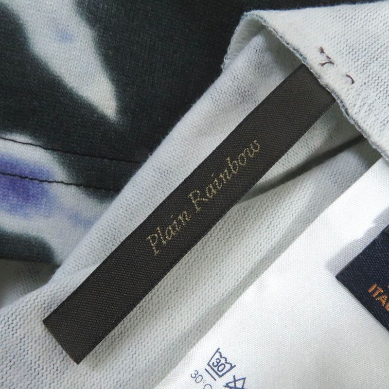 Louis Vuitton 2019 100% Cotton Plain Rainbow LV Circle Logo Hardware Tie Dye