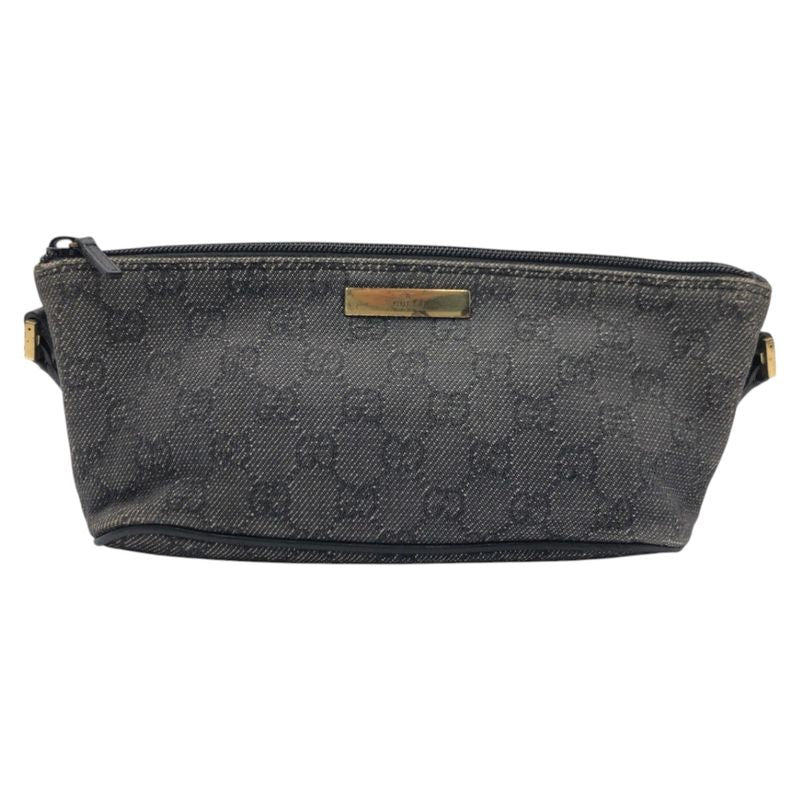 Gucci GG Pattern Gray GG Canvas 07199 2133 Handbag Accessory Pouch Women 504892