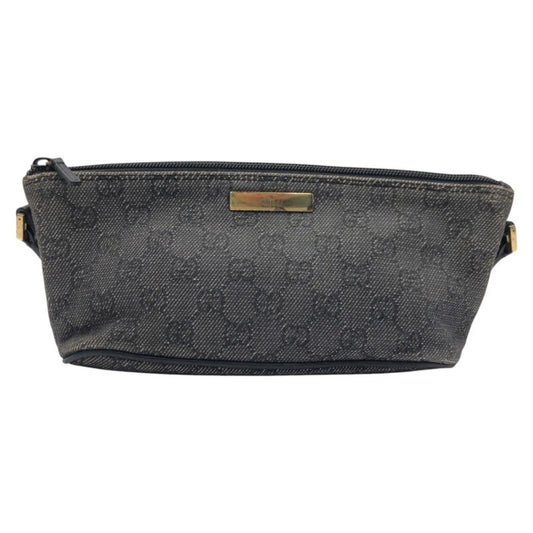 Gucci GG Pattern Gray GG Canvas 07199 2133 Handbag Accessory Pouch Women 504892