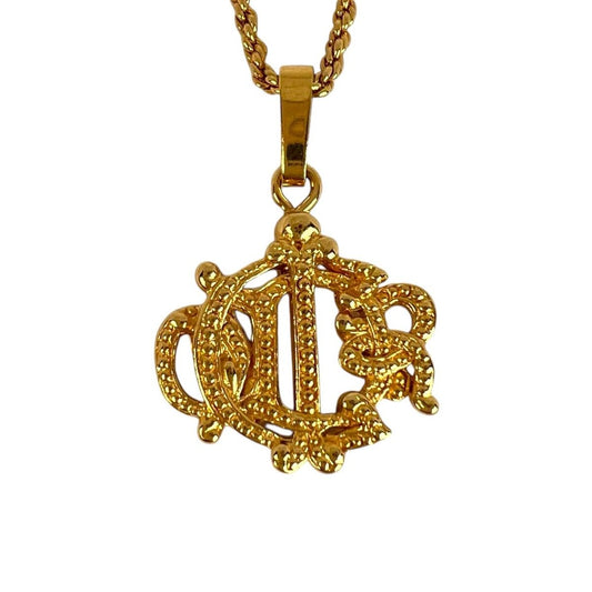 Dior Necklace Germany Gold Emblem Logo