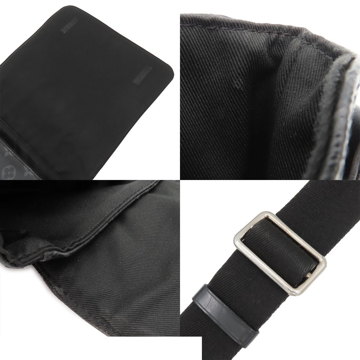 Louis Vuitton District PM NM Black Silver Monogram Eclipse Shoulder Bag — view 8