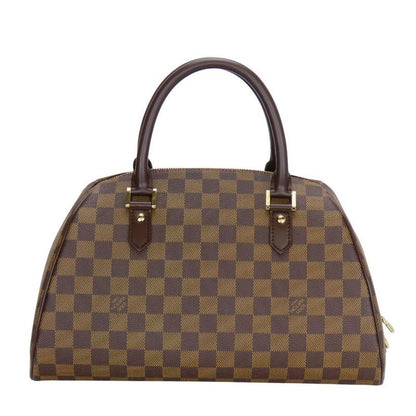 Louis Vuitton Handbag Rivera MM Damier Ebene Brown Gold Hardware