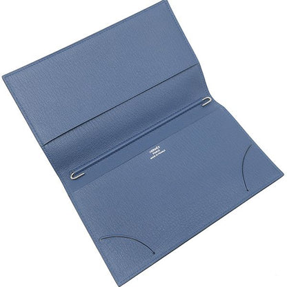 Hermes Notebook Cabas - Agenda Vision Chevre Blue Agathe Silver Hardware X