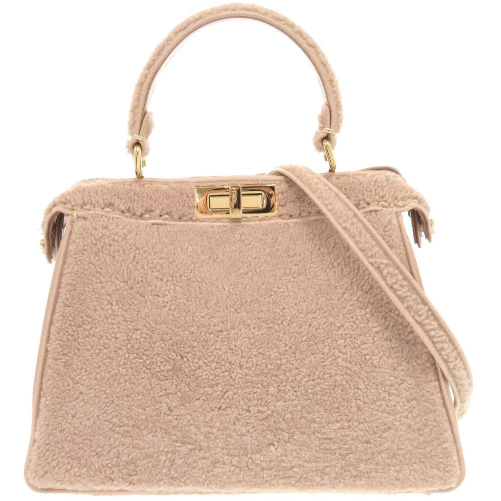 Fendi Peekaboo Icy Mouton Pink 2-Way Handbag