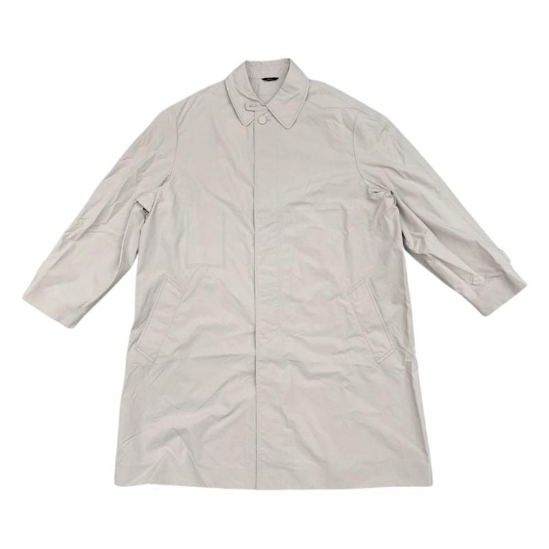 Fendi Long Coat Logo Jacket Ff0699 AMYZ F0 gqk 52 Size Nylon Gray Beige