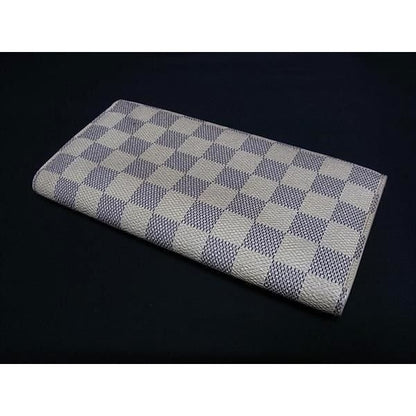 Louis Vuitton Wallet Damier Azur Portefeuille Sarah Leather — view 3