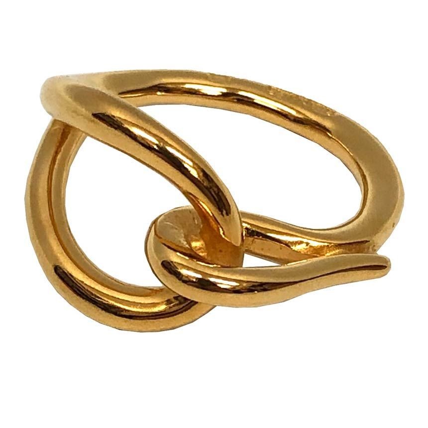 Hermes Jumbo Scarf Ring Clasp Gold