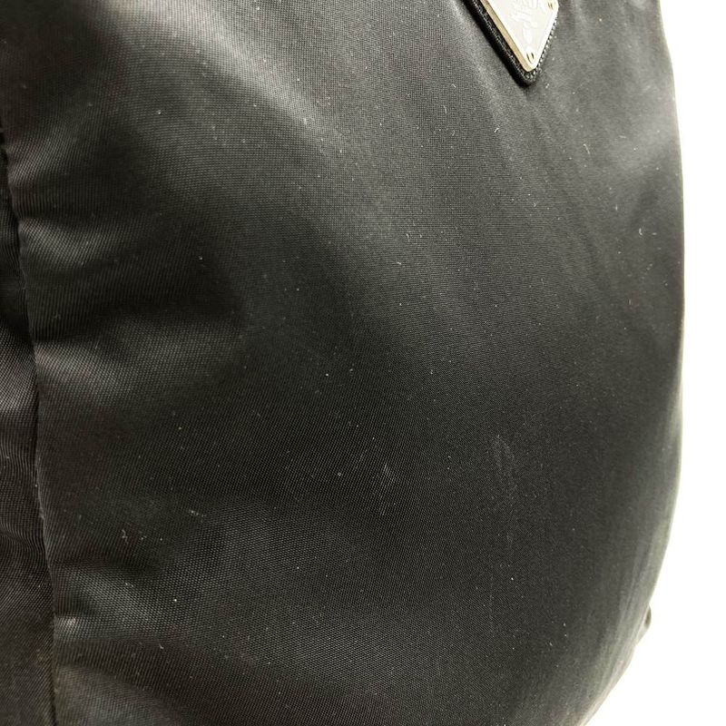 Prada Handbag Nylon Black Nylon Women Men