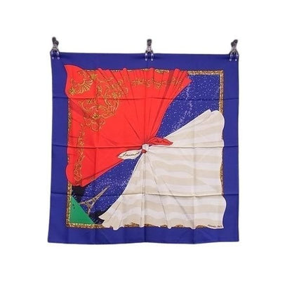 Hermes Scarf Carre 90 Multicolor Silk Souvenirs de Paris Memories
