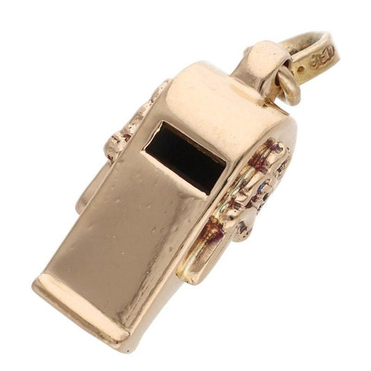 Chrome Hearts 22k Whistle Tny Dagger Tiny Charm Gold Necklace Top