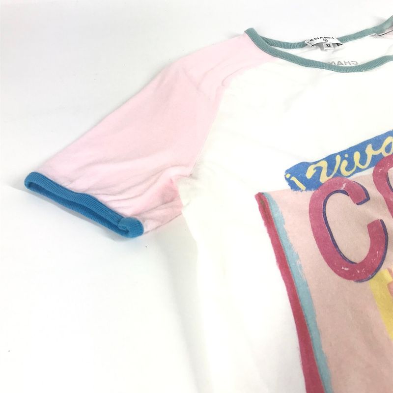 Chanel Short Sleeve T-shirt COCO CUBA Coco Cuba P55821 Cotton Pink
