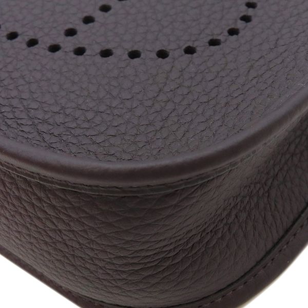 Hermes Shoulder Bag Evelyn TPM Taurillon Clemence Pull Noir Black Gold Hardware