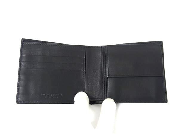 Bottega Veneta Intrecciato Leather Bifold Wallet Coin Purse Black