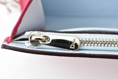 Christian Dior Wallet Christian Dior Long Wallet Diorissimo Bicolor Rose Pink