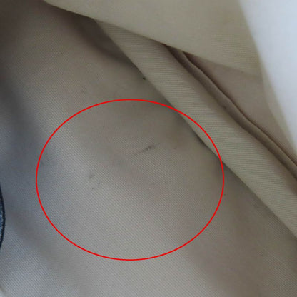 Hermes Bolide Pouch Mini 100% Cotton H Logo Embroidery Leather Use Cosmetic