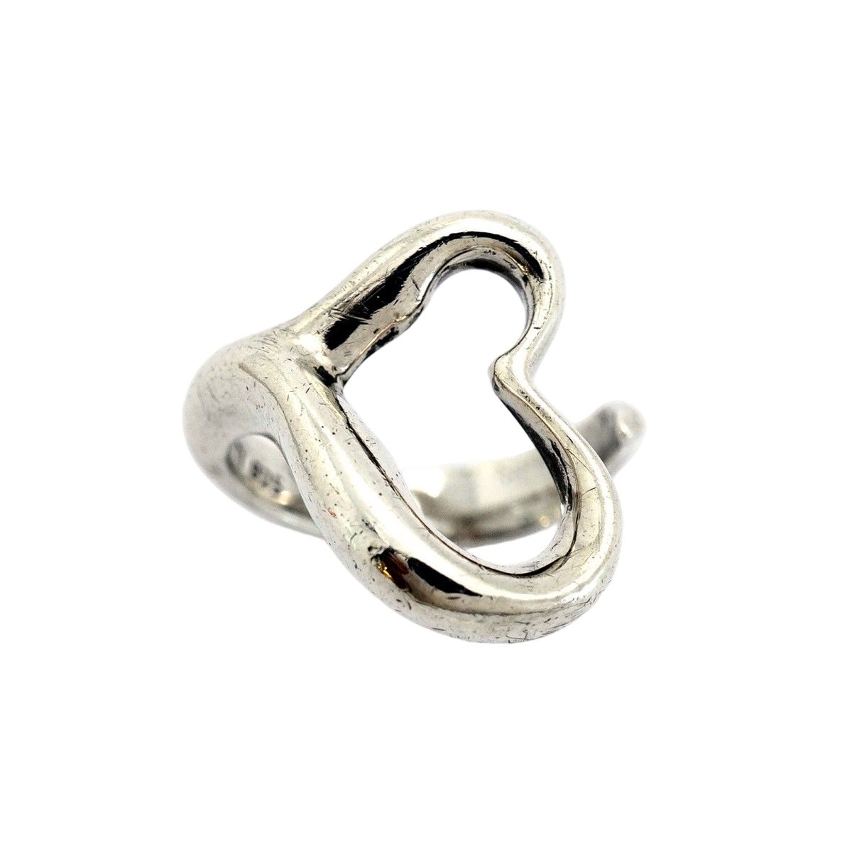 Tiffany & Co Ring Open Heart 925 Sterling Silver — view 2