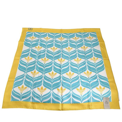 Gucci 716092 100% Silk Scarf Adidas Collaboration Scarf Gucci Yellow And Blue