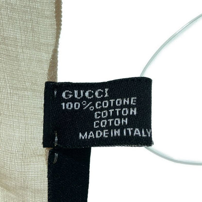 Gucci Flower Cotton Scarf Beige